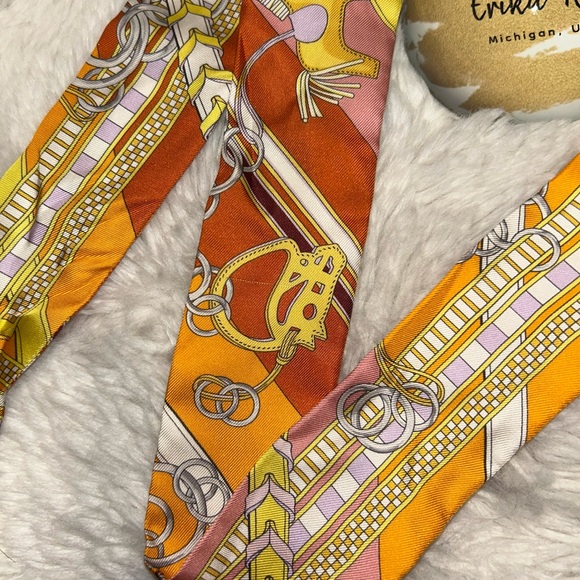 Hermes Brides Et Gris-Gris Bandeau - Picture 4 of 13